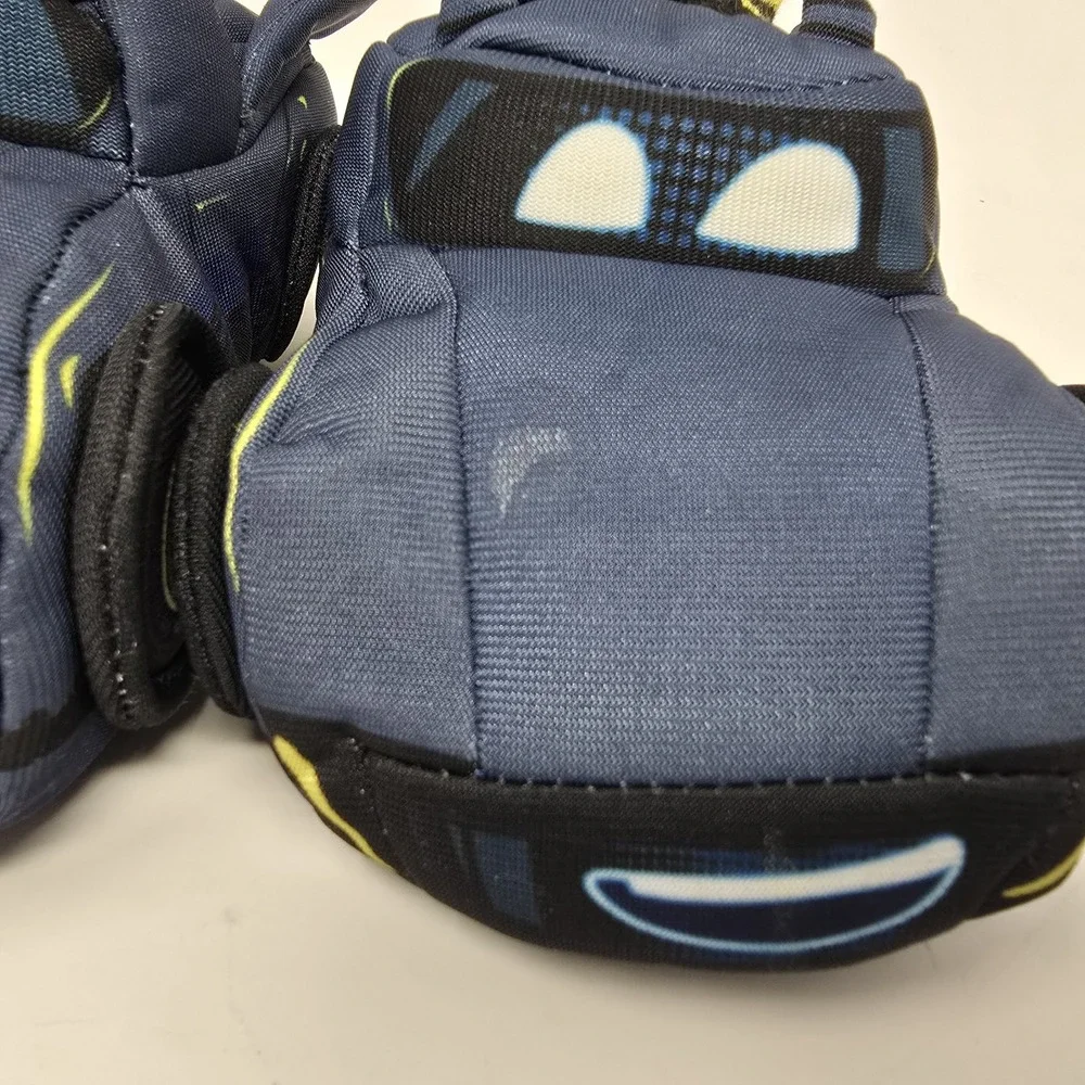 DC Batman Slippers Boys Size‎ 5-6 Blue Batwheels Bat Car Slip On Plush